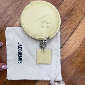 Jacquemus coin purse bag charm brand new dusty yellow color.
